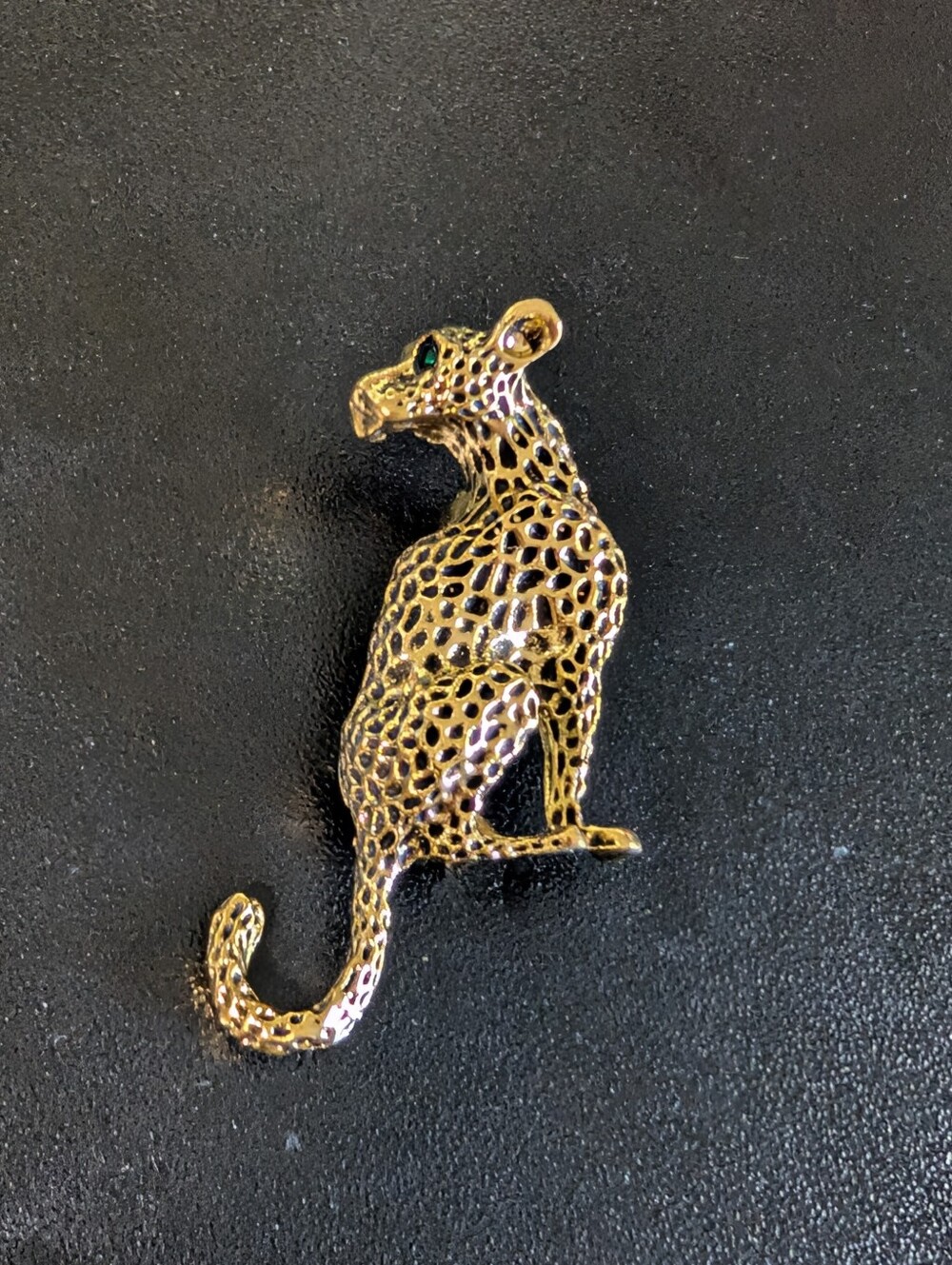 Gold Leopard Pin Brooch - Women Jewelry